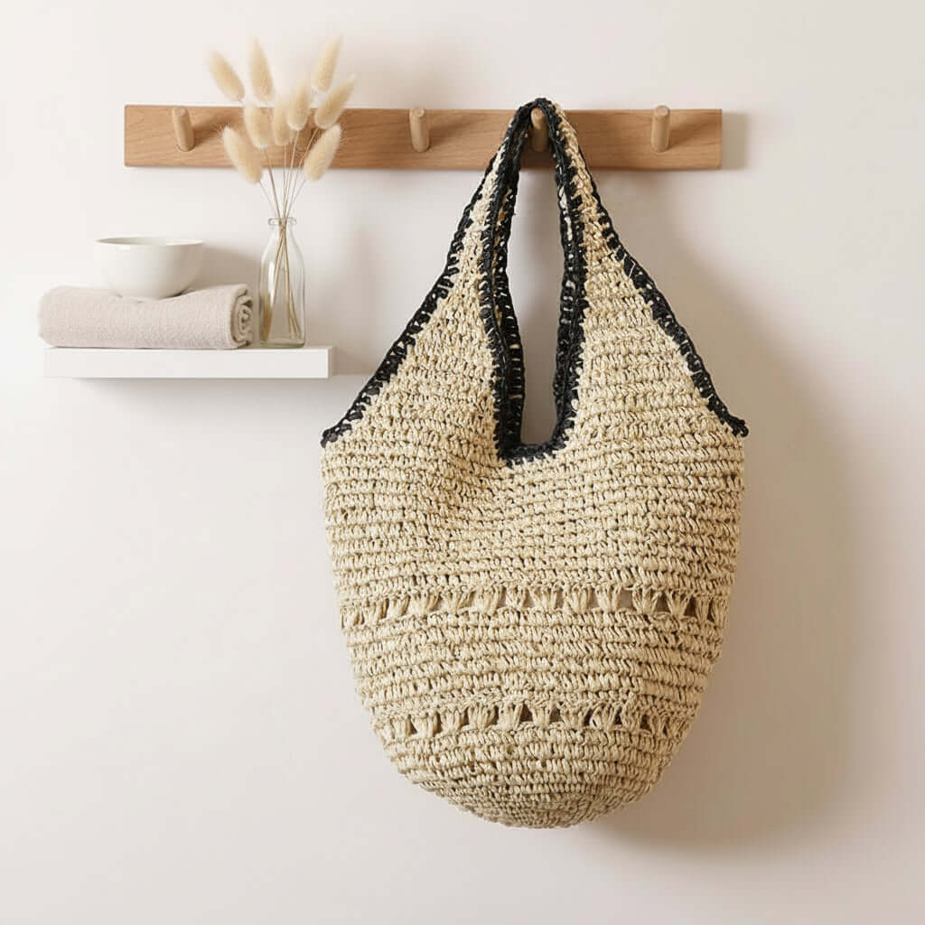 Large Straw Beach Bag For Women Woven Bag - Hadi Craft
