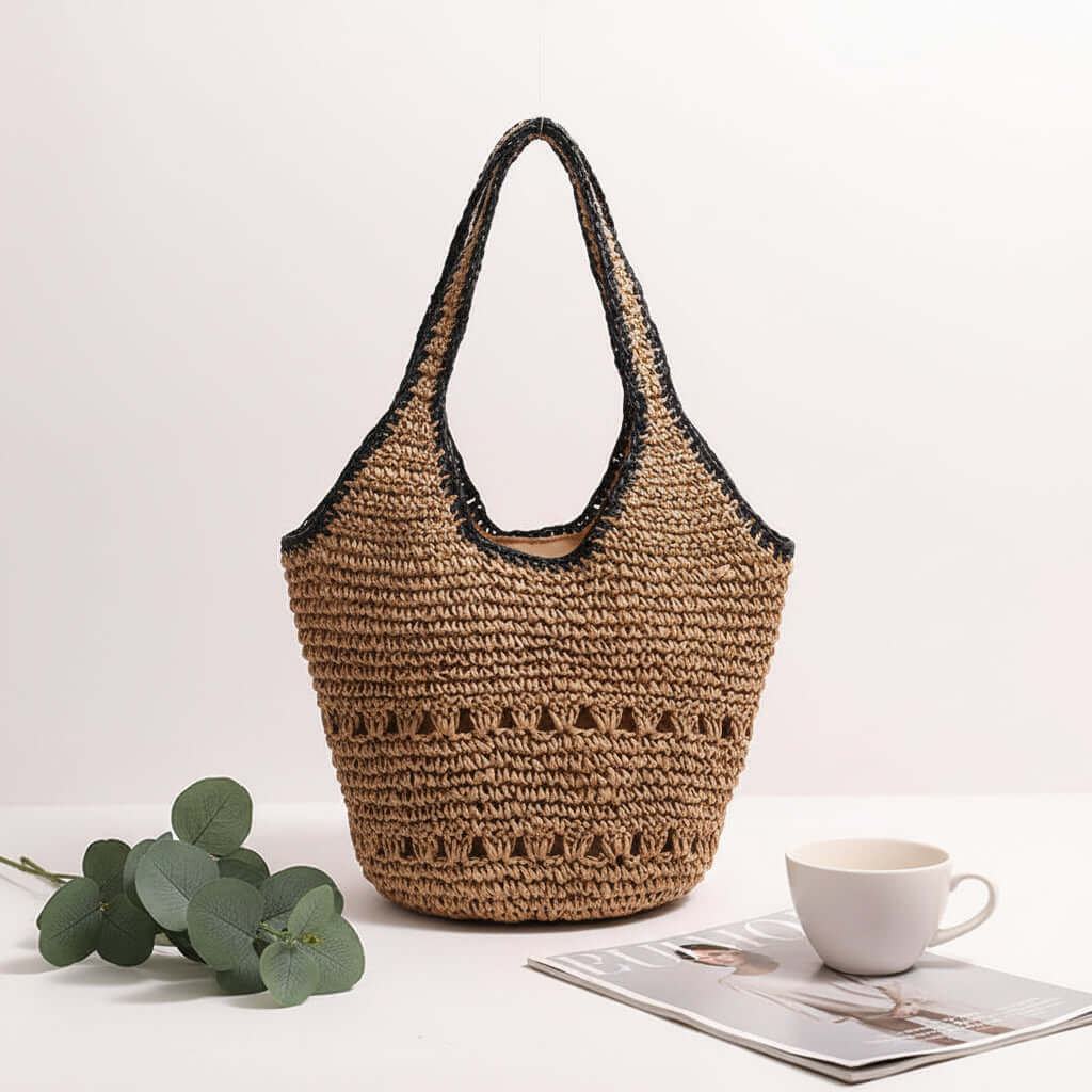 Large Straw Beach Bag For Women Woven Bag - Hadi Craft