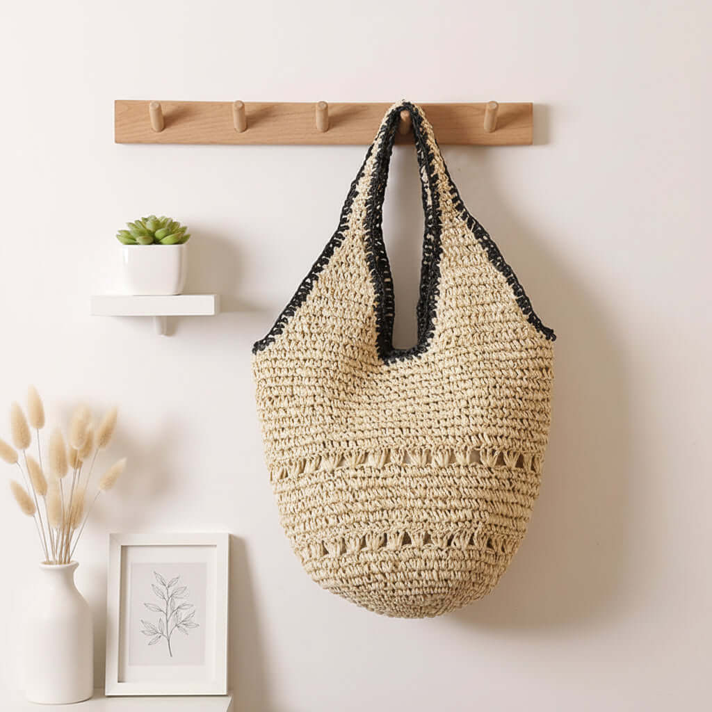 Large Straw Beach Bag For Women Woven Bag - Hadi Craft