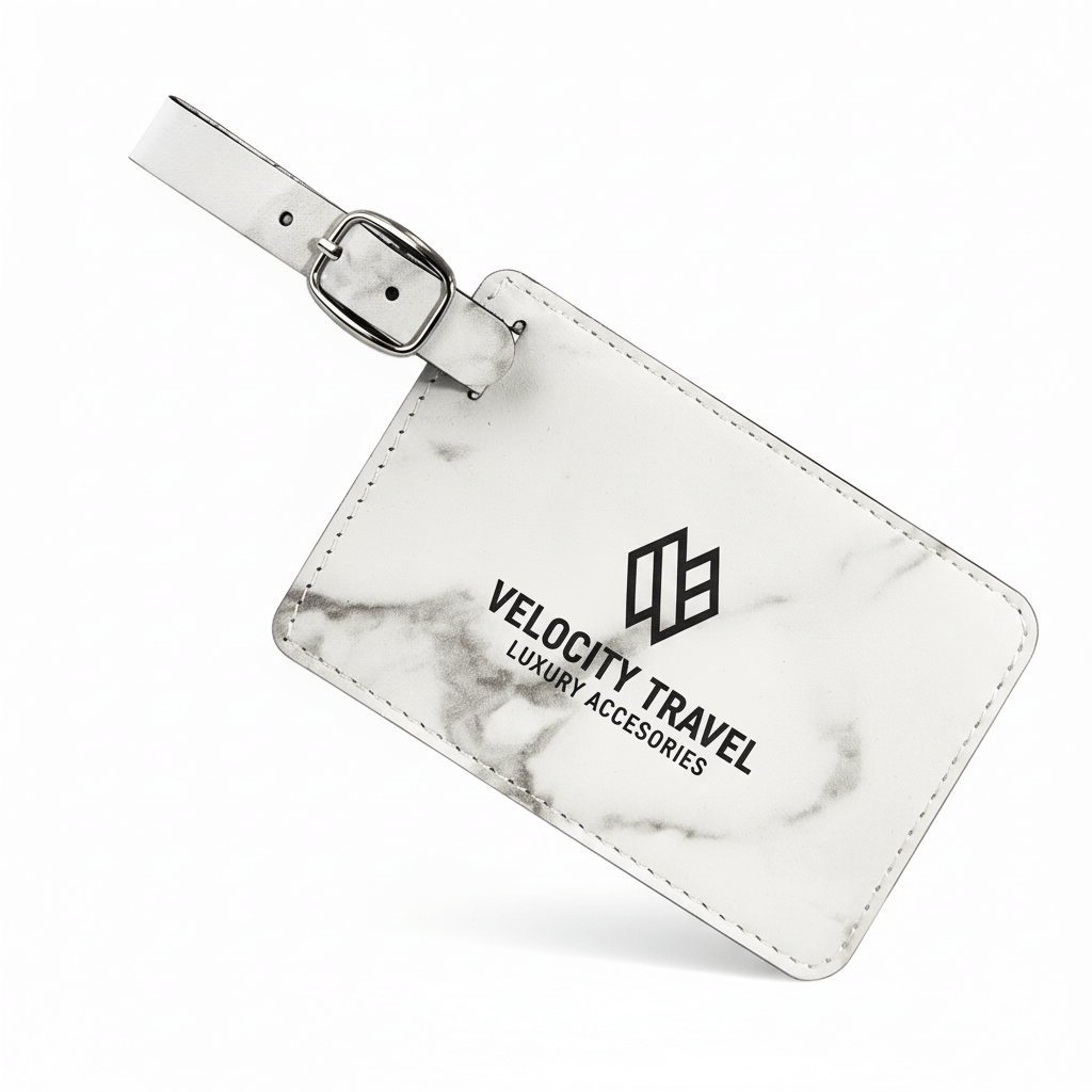 Laserable leatherette luggage tag Premium luggage tag - Hadi Craft