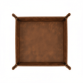 Leather Valet Folding tray customize laser engraving tray - Hadi Craft