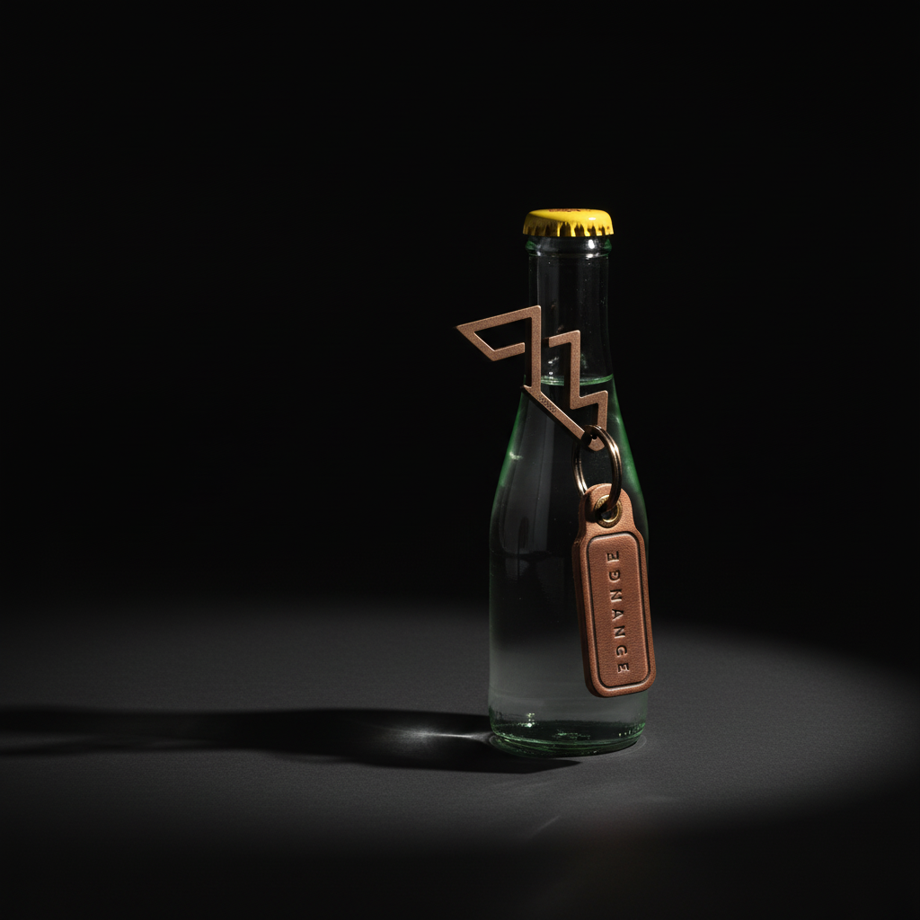 Mountain Bottle Opener Keychain | Range Logo Metal Bottle Opener | Outdoor & Everyday Carry Accessory