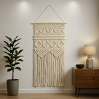 Macrame Wall Hanging, Boho Wall Decor, Bohemian Home Decor, Cotton Macrame, Wall Art - Hadi Craft