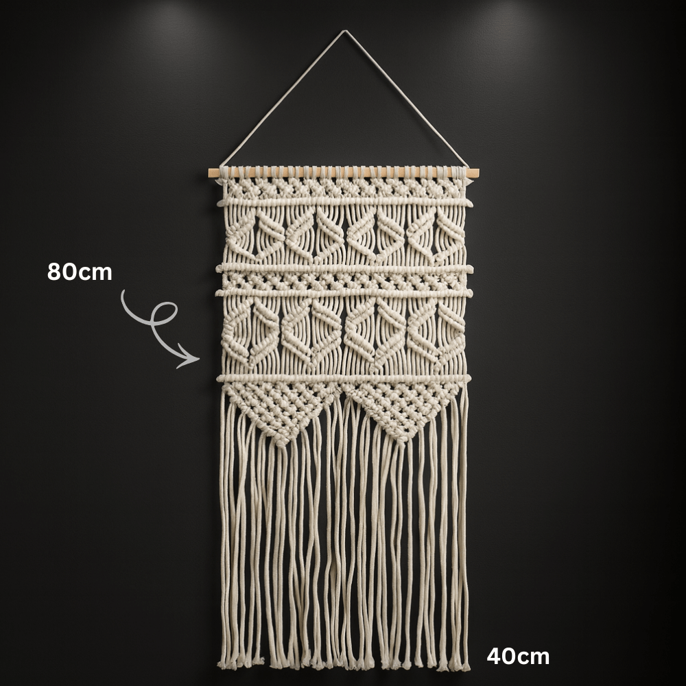 Macrame Wall Hanging, Boho Wall Decor, Bohemian Home Decor, Cotton Macrame, Wall Art - Hadi Craft