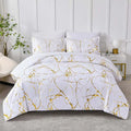 Marble White Duvet Cover Set - Hadi Craft