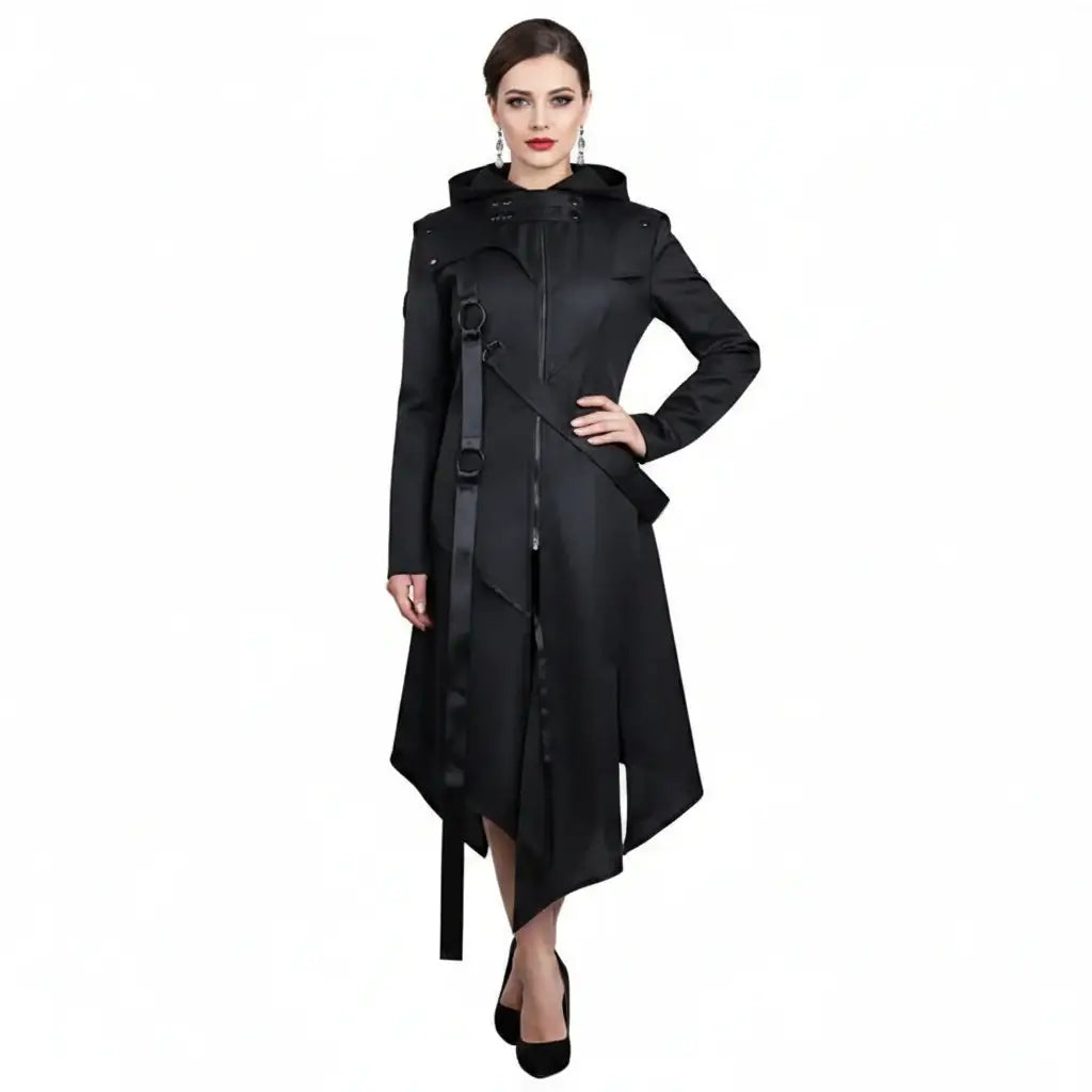 Medieval Gothic Victorian Steampunk Coat Women Renaissance Jacket Vintage Cosplay Trench Coat - Hadi Craft