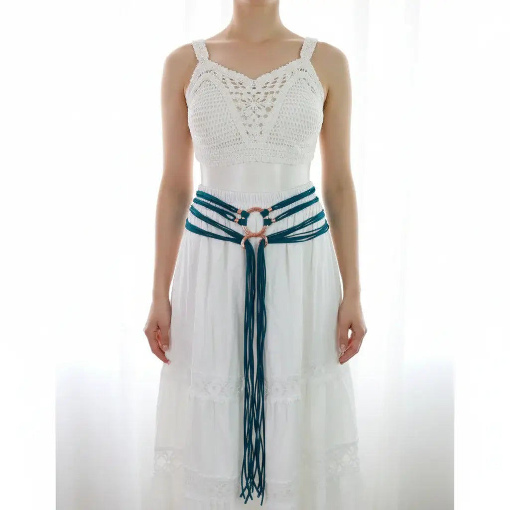 Medieval Viking Rope Belt – Troll Cross Costume Belt for Women - Hadi Craft