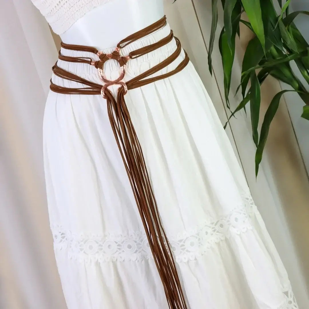 Medieval Viking Rope Belt – Troll Cross Costume Belt for Women - Hadi Craft