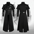 Medieval Viking Wear Gothic Steampunk Assassin Long Coat Pirate Armor Leather Costume Jacket - Hadi Craft