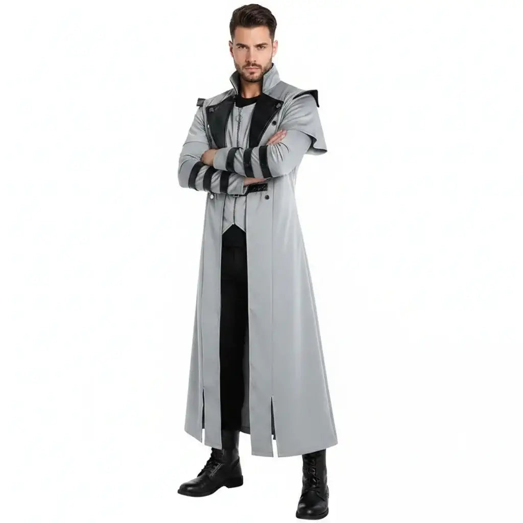 Medieval Viking Wear Gothic Steampunk Assassin Long Coat Pirate Armor Leather Costume Jacket - Hadi Craft