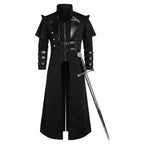 Medieval Viking Wear Gothic Steampunk Assassin Long Coat Pirate Armor Leather Costume Jacket - Hadi Craft