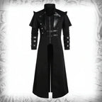 Medieval Viking Wear Gothic Steampunk Assassin Long Coat Pirate Armor Leather Costume Jacket - Hadi Craft