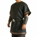 Medieval Viking Wear Warrior Costume Men Renaissance Knight Pirate Shirt LARP Outfit - Hadi Craft