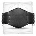 Medieval Viking Wear Wide PU Leather Belt Armor Costume Heavy Embossed Waistband - Hadi Craft