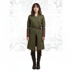 Men Medieval Knight Warrior Costume Tunic Clothing Norman Chevalier Braid Viking Pirate Saxon Top Shirt - Hadi Craft
