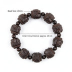 Men’s Buddha Wood Bead Bracelet – Vintage Buddhist Meditation Energy Bracelet Lucky Handmade Jewelry Gift - Hadi Craft