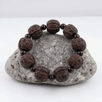 Men’s Buddha Wood Bead Bracelet – Vintage Buddhist Meditation Energy Bracelet Lucky Handmade Jewelry Gift - Hadi Craft