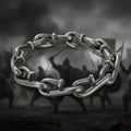 Men’s Nail Hook Bracelet – Vintage Punk Chain Bracelet, Titanium Steel Interlocking Cuff - Hadi Craft
