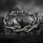 Men’s Nail Hook Bracelet – Vintage Punk Chain Bracelet, Titanium Steel Interlocking Cuff - Hadi Craft