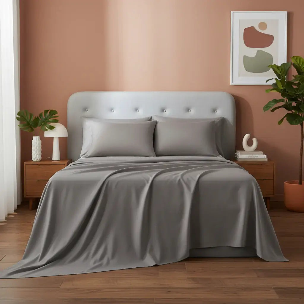 Microfiber Comforter Set With Sheets Pillowcases & Pillow Shams - Hadi Craft