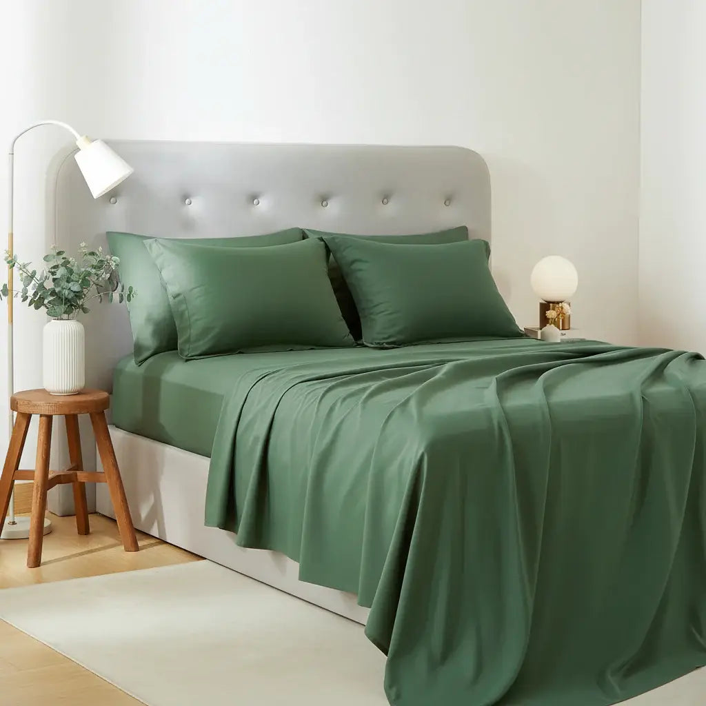 Microfiber Comforter Set With Sheets Pillowcases & Pillow Shams - Hadi Craft