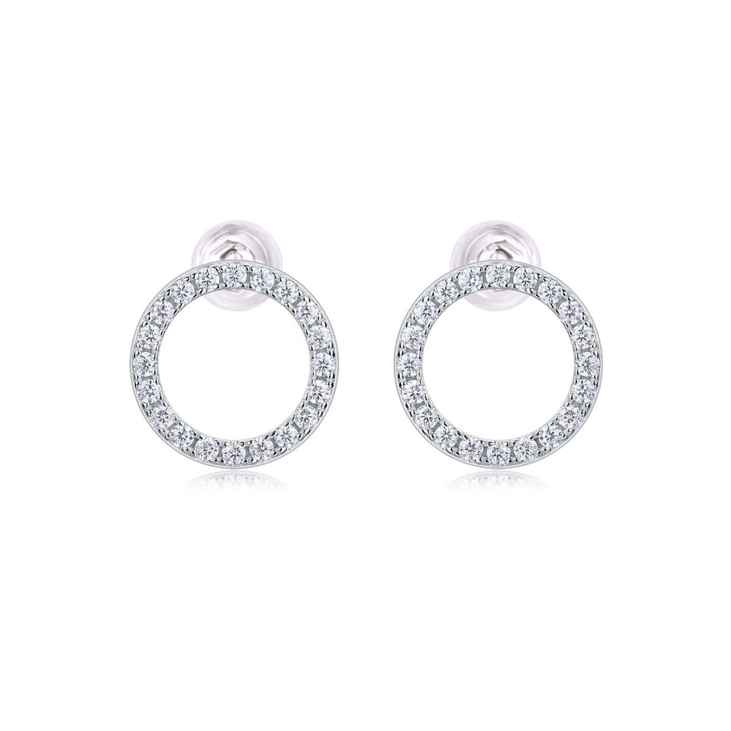 Mini Moissanite Stud Earrings S925 Sterling Silver - Hadi Craft