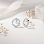 Mini Moissanite Stud Earrings S925 Sterling Silver - Hadi Craft