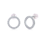 Mini Moissanite Stud Earrings S925 Sterling Silver - Hadi Craft