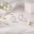 Mini Moissanite Stud Earrings S925 Sterling Silver - Hadi Craft