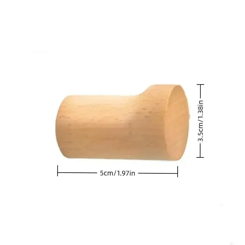 Modern Beech Wood Wall Hook – Modern Coat & Key Holder for Home - Hadi Craft