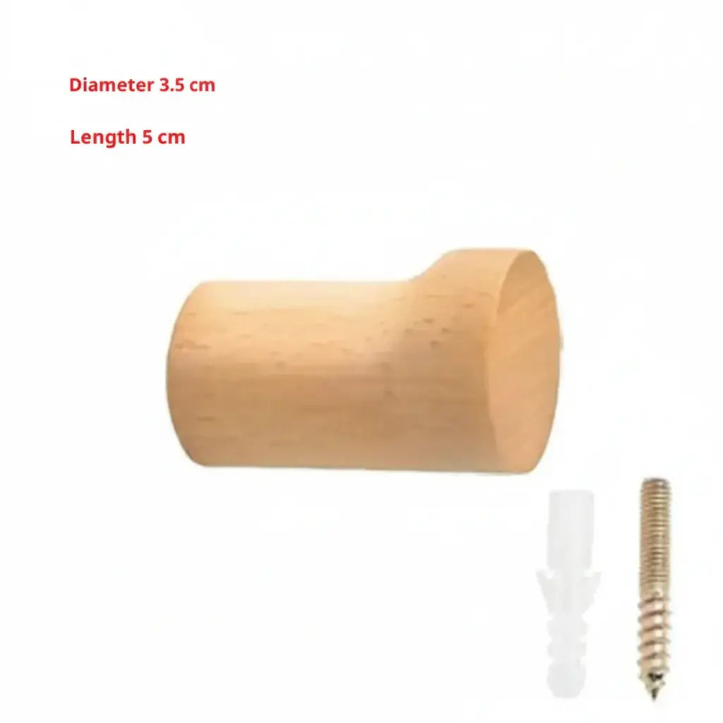 Modern Beech Wood Wall Hook – Modern Coat & Key Holder for Home - Hadi Craft