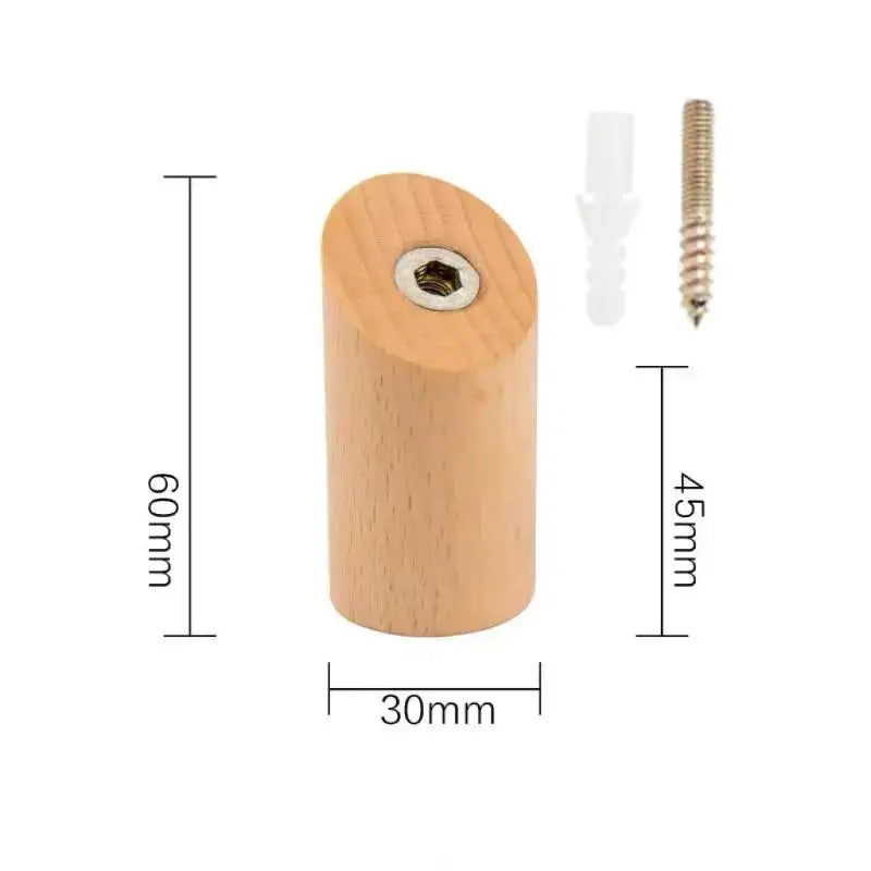 Modern Beech Wood Wall Hook – Modern Coat & Key Holder for Home - Hadi Craft