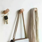 Modern Beech Wood Wall Hook – Modern Coat & Key Holder for Home - Hadi Craft