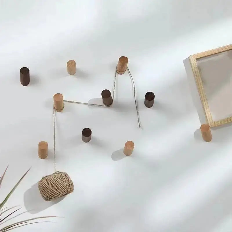 Modern Beech Wood Wall Hook – Modern Coat & Key Holder for Home - Hadi Craft