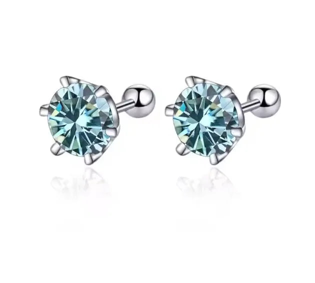 Moissanite Stud Earrings by Hadi Craft USA - D Color VVS1