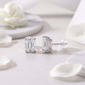 Moissanite diamond stud earrings Studs Set With Mosan Diamond Silver - Hadi Craft