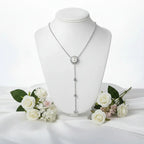 Moissanite freshwater pearl pendant necklace S925 Silver 0.5ct - Hadi Craft