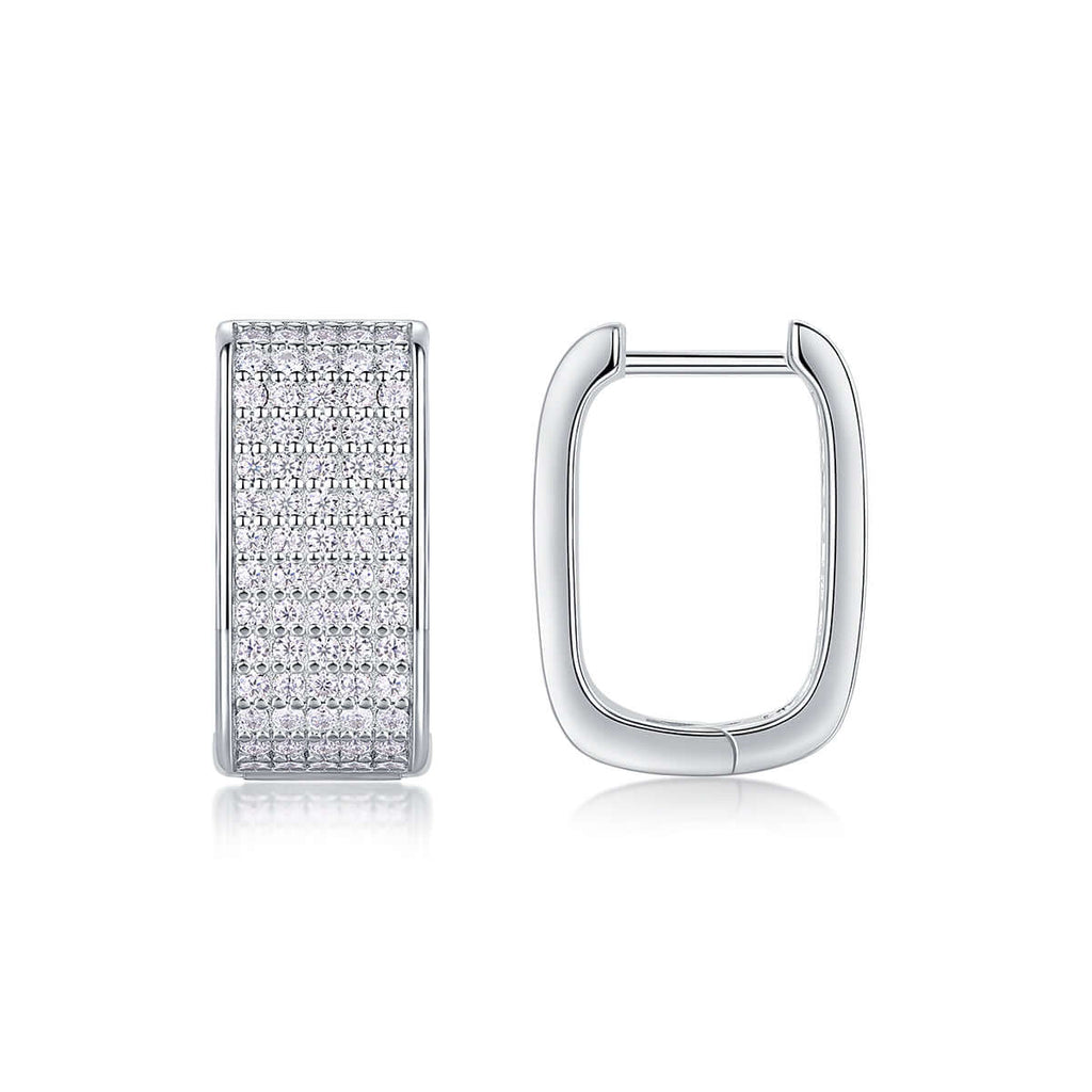 Moissanite star stud earrings – S925 Sterling Silver - Hadi Craft