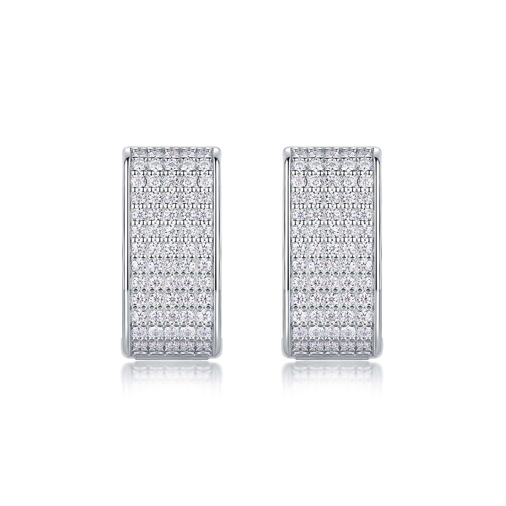 Moissanite star stud earrings – S925 Sterling Silver - Hadi Craft