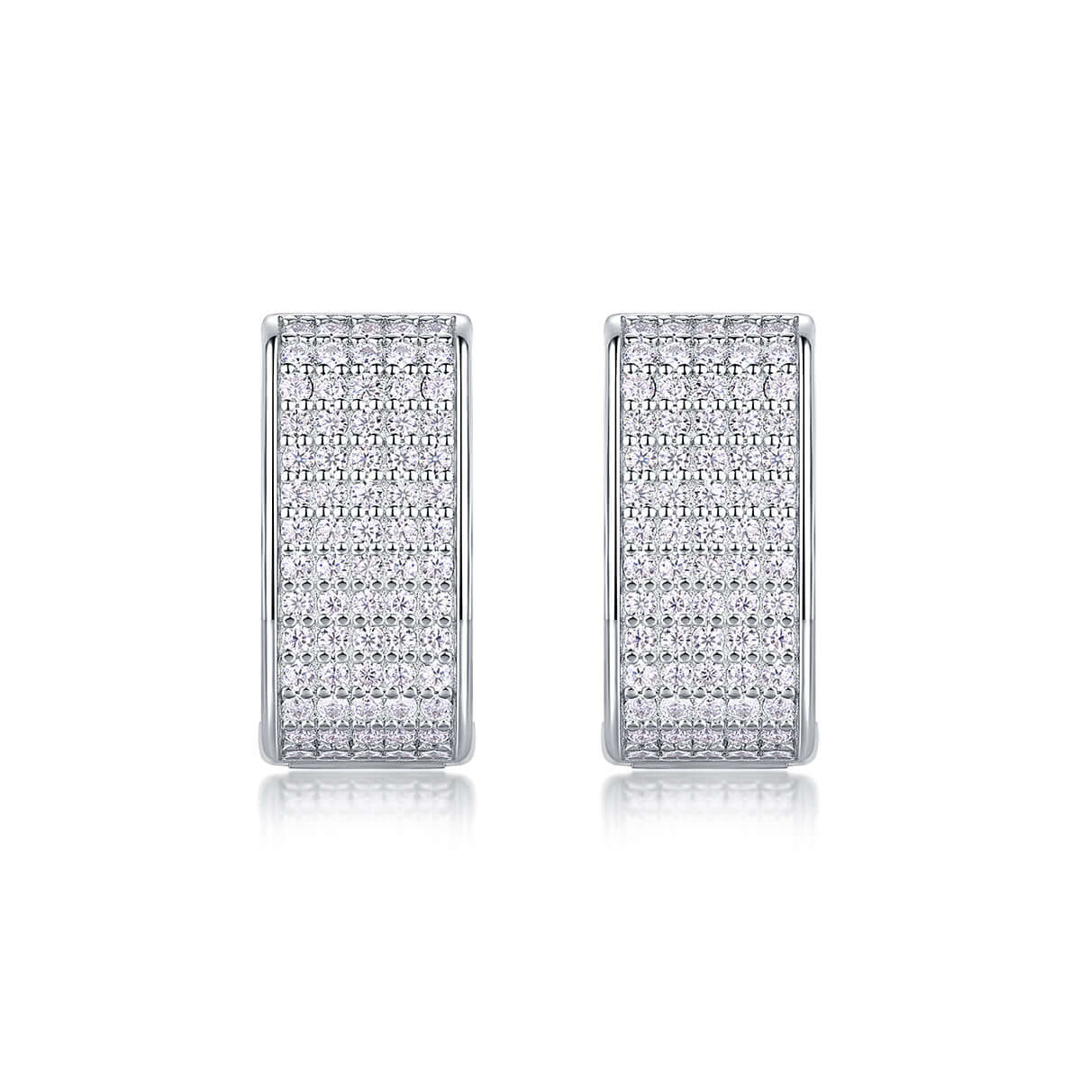 Moissanite star stud earrings – S925 Sterling Silver - Hadi Craft