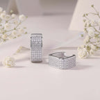 Moissanite star stud earrings – S925 Sterling Silver - Hadi Craft