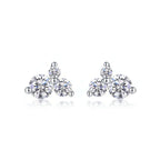 Moissanite stud earrings 0.3 carat – S925 Sterling Silver - Hadi Craft