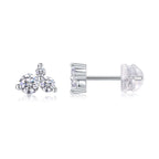 Moissanite stud earrings 0.3 carat – S925 Sterling Silver - Hadi Craft