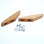 Natural Wood Wall Hook – Oak/Walnut Coat & Key Holder Hanger - Hadi Craft