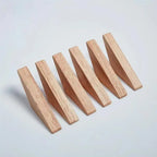 Natural Wood Wall Hook – Oak/Walnut Coat & Key Holder Hanger - Hadi Craft