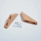 Natural Wood Wall Hook – Oak/Walnut Coat & Key Holder Hanger - Hadi Craft