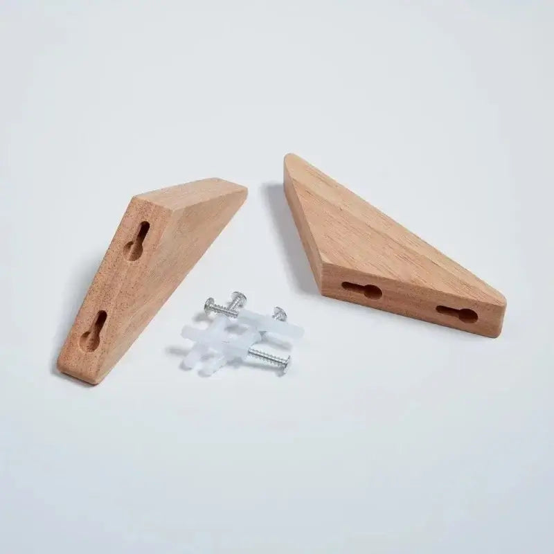 Natural Wood Wall Hook – Oak/Walnut Coat & Key Holder Hanger - Hadi Craft