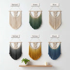 Nordic Boho Wall Hanging – Handmade Wooden Tapestry Decor - Hadi Craft