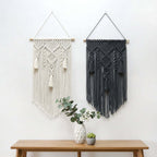 Nordic Macrame Wall Hanging – Cotton Rope Woven Tapestry Boho Home Decor - Hadi Craft