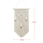 Nordic Macrame Wall Hanging – Cotton Rope Woven Tapestry Boho Home Decor - Hadi Craft